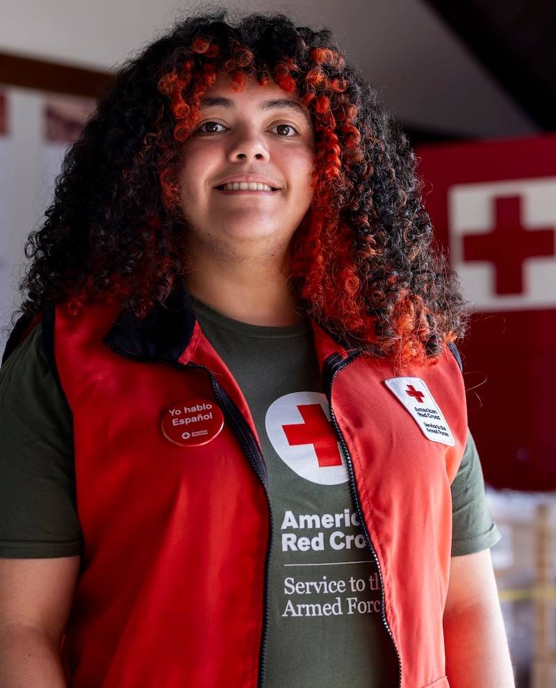 Gabriela Santiago provides comfort and care to Spanish-speaking service members and veterans as a military treatment facility lead with the American Red Cross Puerto Rico Chapter