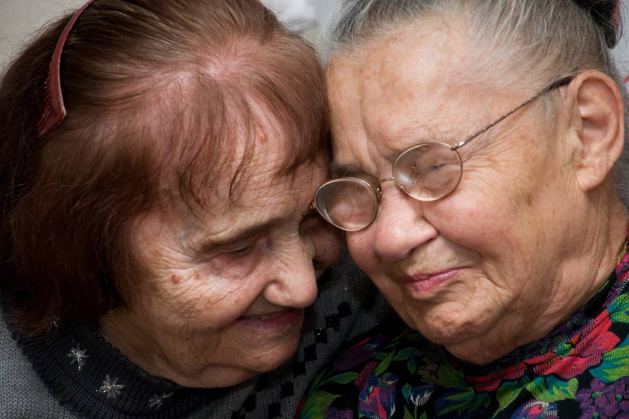 Privately, the sisters take a deep look in each others' tear-filled eyes, trying to recall distant memories.  After six decades of grieving and fearing the worst, they couldn't bear to turn away or let go again.