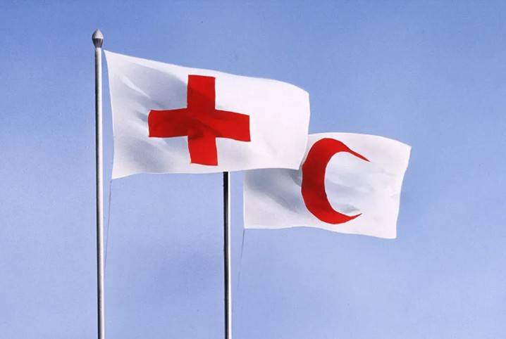 The American Red Cross flag