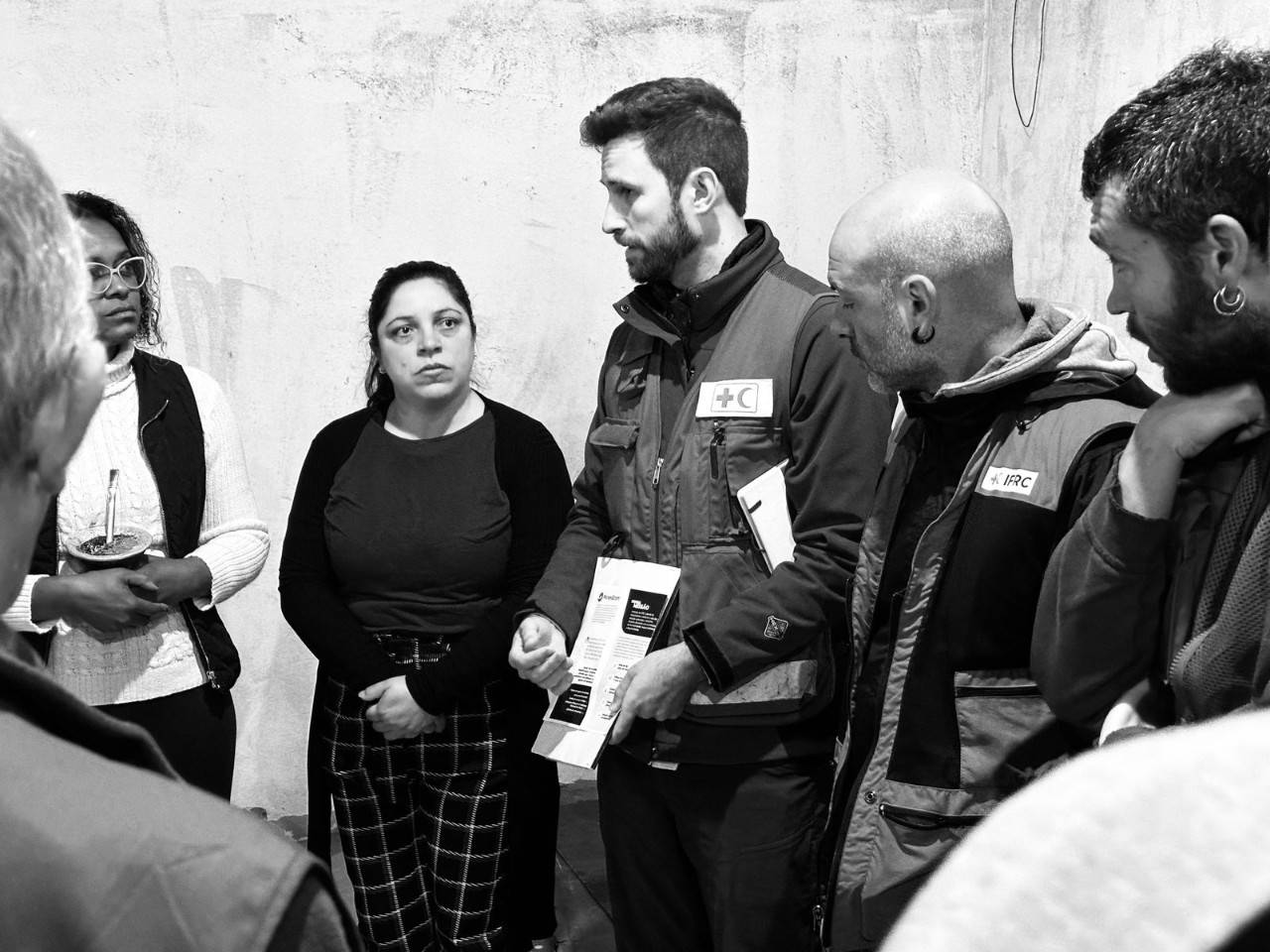 A photo of Jeff coordinating response in Brazil amongst IFRC members