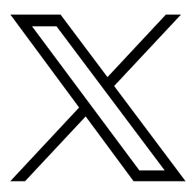 X logo icon.