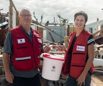 American Red Cross volunteers to help out internationally with disaster cleanups.