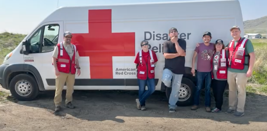 Montana Red Cross volunteers