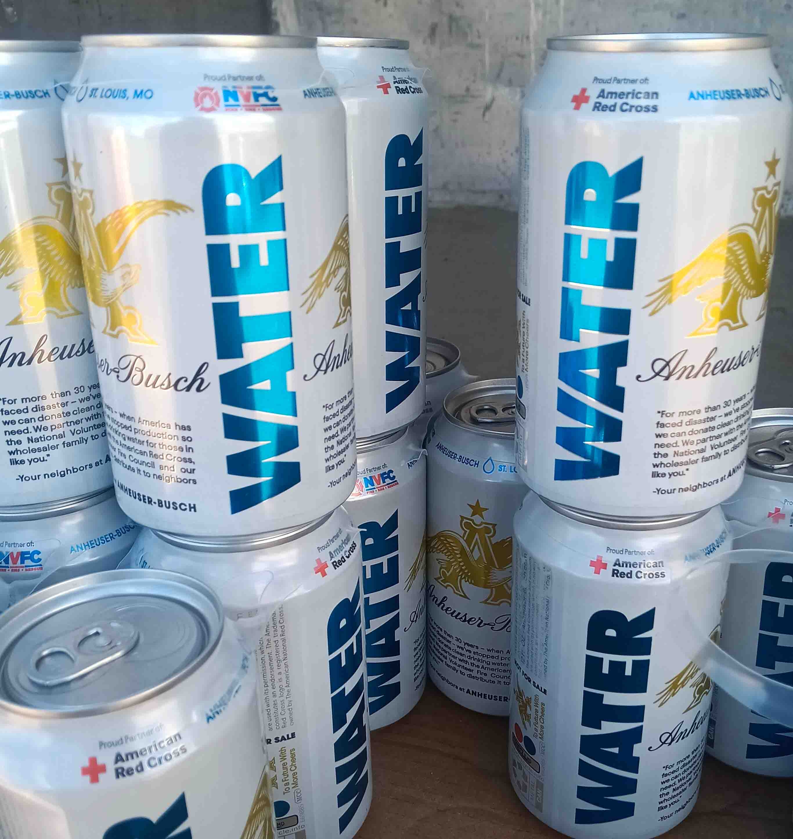 Red Cross, Anheuser-Busch deliver water