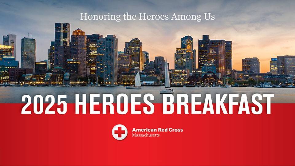 2025 Boston Heroes event web banner showing skyline of city.