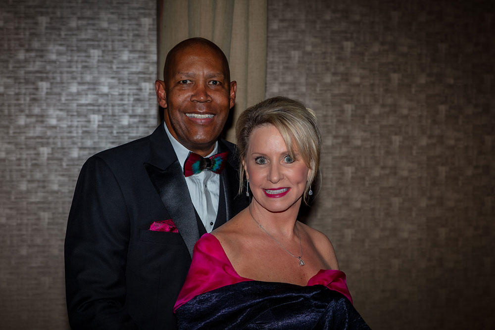 Couple pose for a picture at the Red Cross Gala.