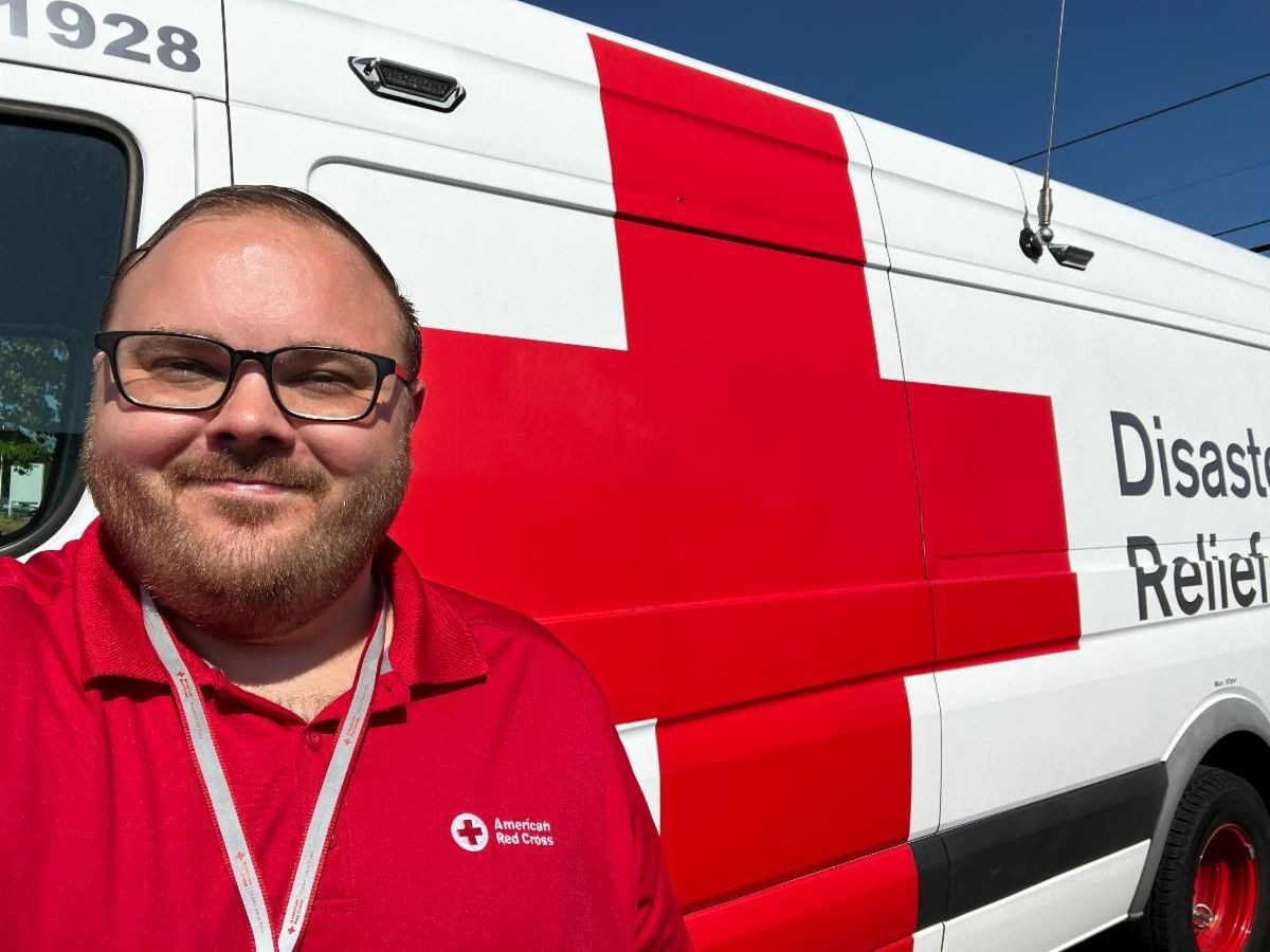Photo of Brian Butterworth who is a Red Cross volunteer
