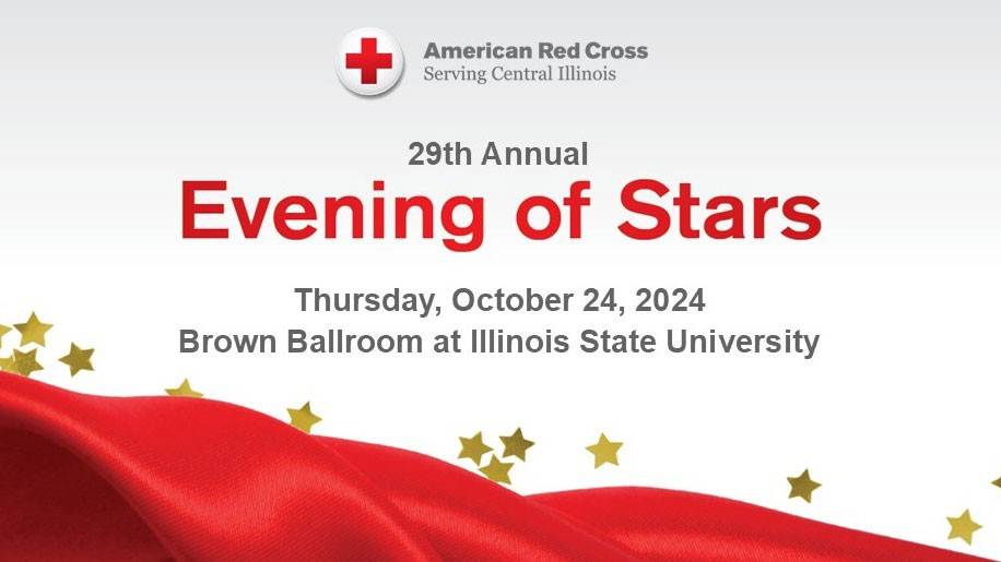 Central & Southern Illinois Red Cross Evening of Stars Event web banner.