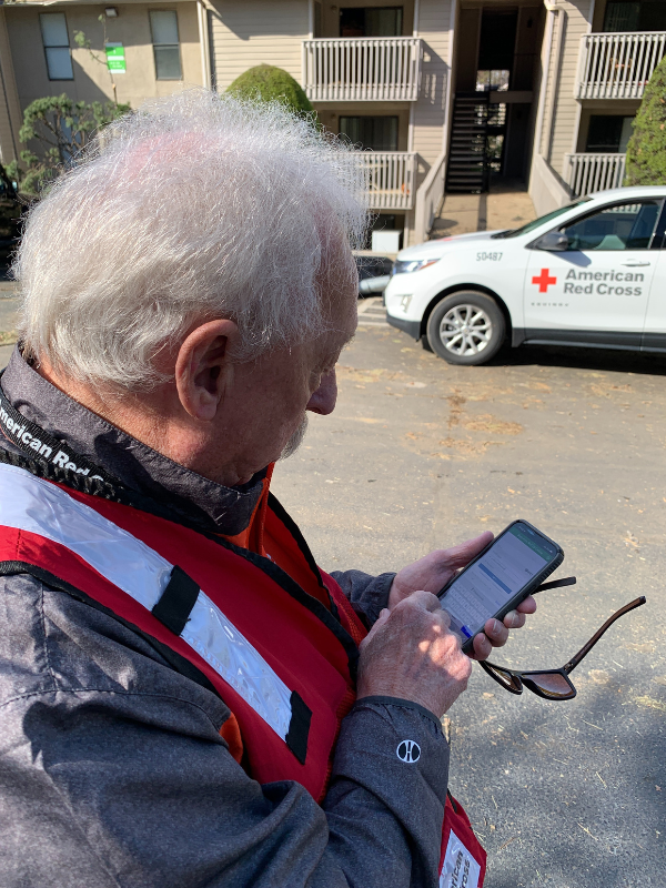 Patt Stinnett viewing damage data