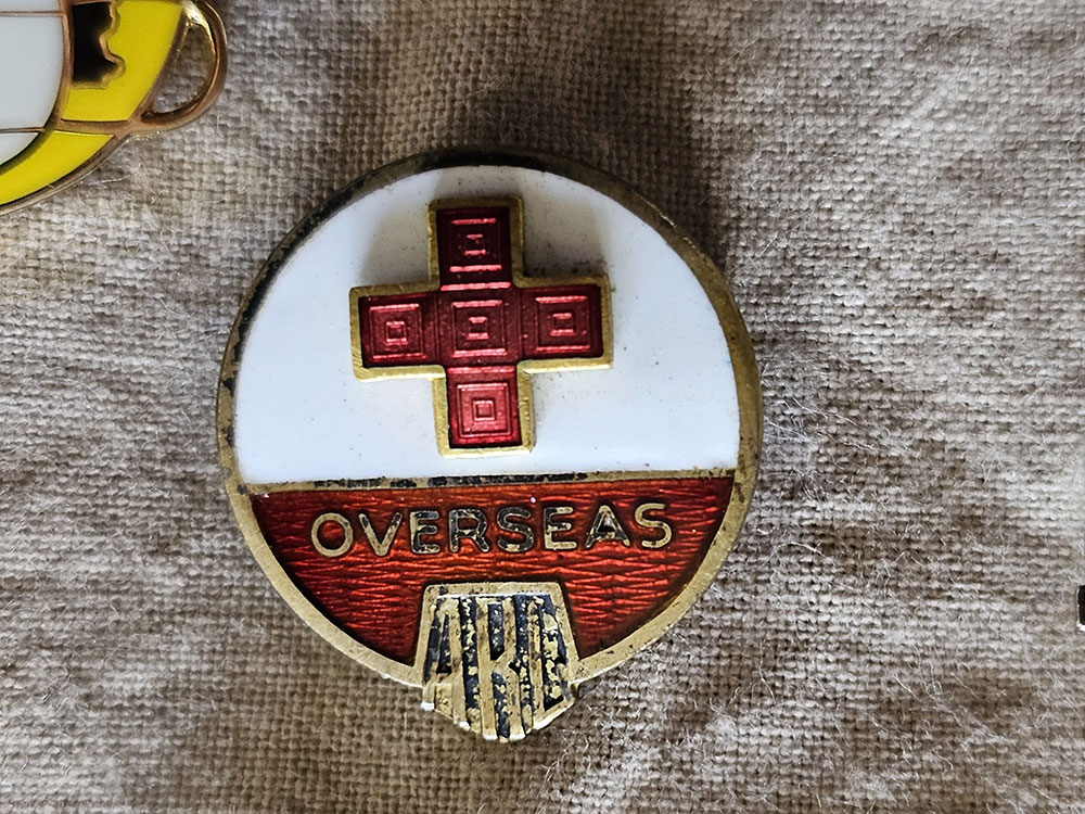 Overseas Red Cross pin