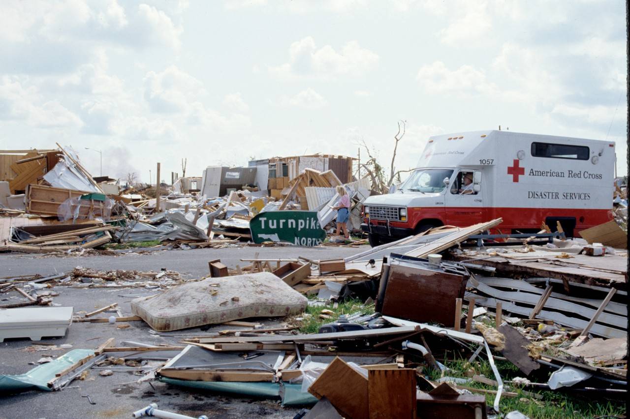 September 2-11, 1992. Miami and surrounding area, Florida. 
Hurricane Andrew.  Photo by Jeanette Ortiz-Osorio/American Red Cross