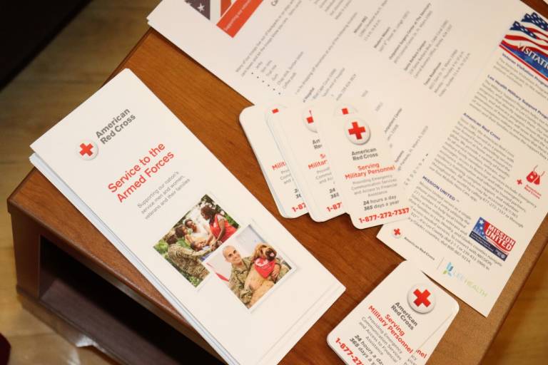 Red Cross materials for vets