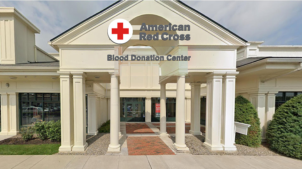 Front of new Perinton Blood Donation Center building.