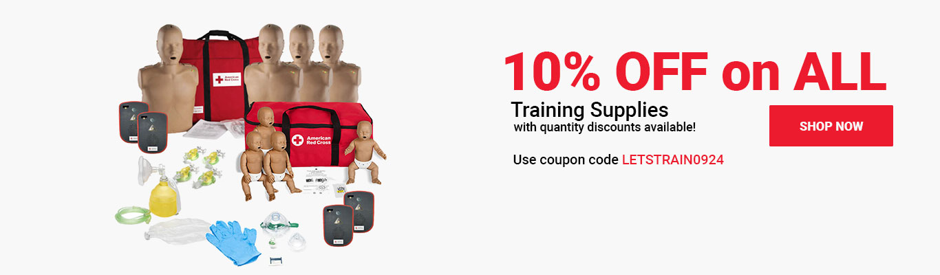 10% OFF on ALL Training Supplies, with quantity discounts available! Use coupon code LETSTRAIN0924 at checkout! Shop Now >