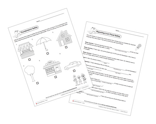 Longfellow's WHALE Tales Lesson 9 Activity Sheets.