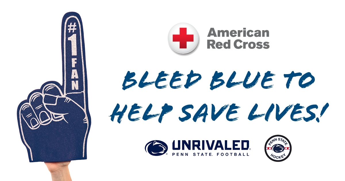 Bleed Blue to help save lives with Penn State® and the American Red ...