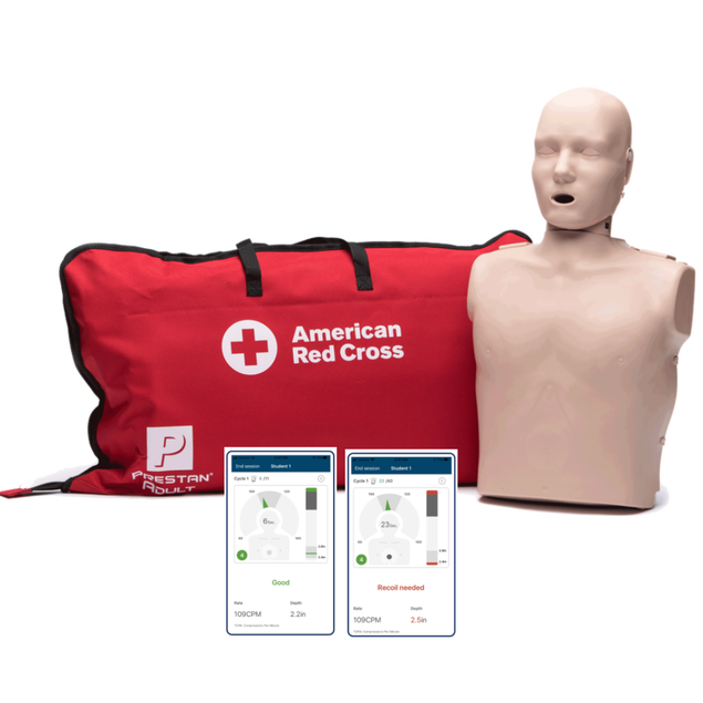 Prestan Adult Cpr Manikin With Bluetooth Feedback App Red Cross Store