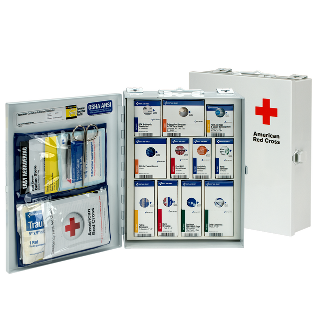 Large Workplace First Aid Kit with Metal Cabinet