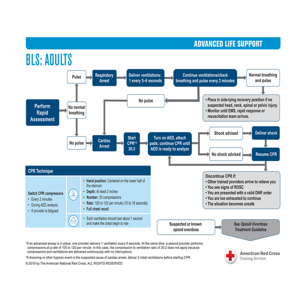ALS Treatment Guidelines on Card Stock Red Cross Store